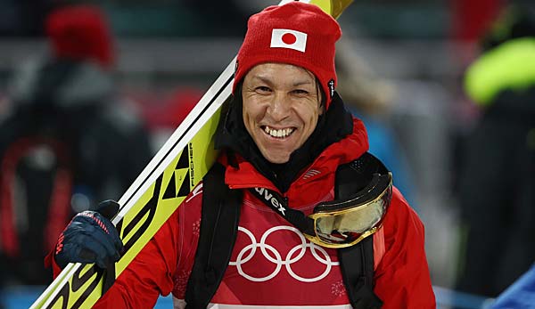Noriaki Kasai ist Rekordteilnehmer an Winterspielen.