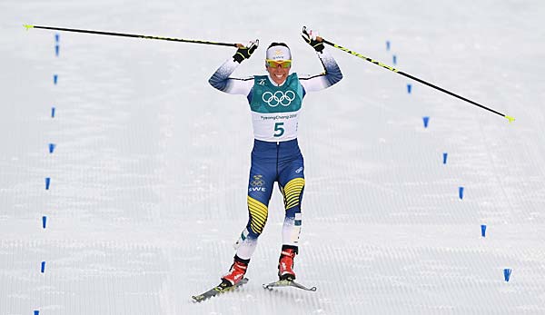 Die Skilangläuferin Charlotte Kalla holt erstes Gold der Winterspiele von Pyeongchang.