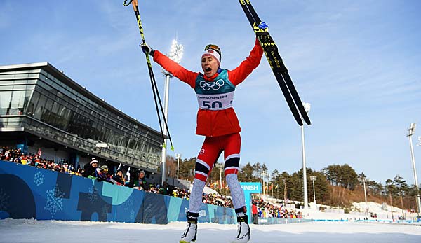 Die Norwegerin Ragnhild Haga holte Gold über die 10-km-Freistil.