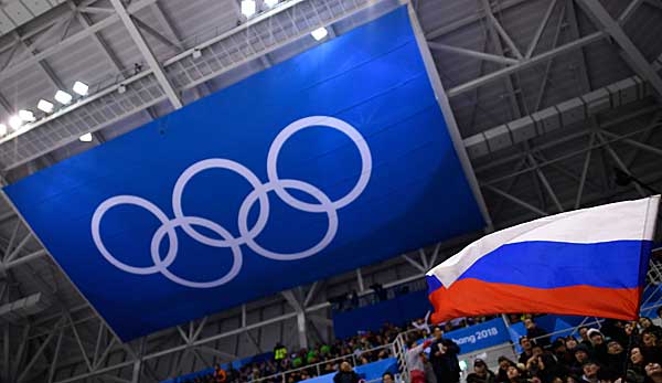 Die russische Fahne darf auch bei der Abschlussfeier der Olympischen Winterspiele nicht gezeigt werden.