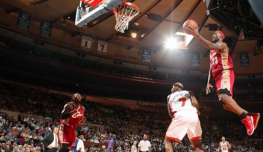 LeBron James war im Madison Square Garden zu Gast - immer ein großes Spektakel