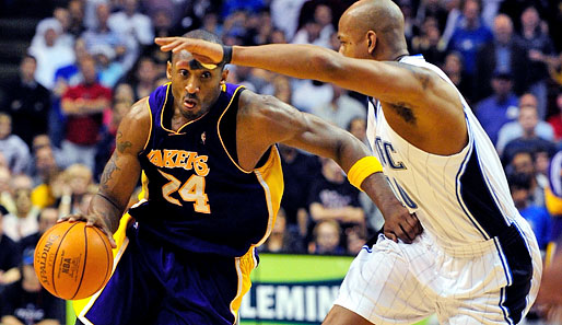 Kobe Bryant (l.) war für die Magic nicht zu verteidigen