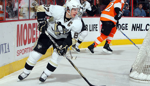 Sidney Crosby von den Pittsburgh Penguins kehrte aufs Eis zurück