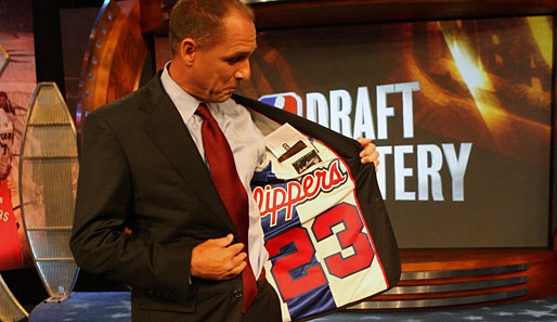 Freude bei Andy Roeser: Der Präsident der L.A. Clippers darf im Draft den ersten Spieler wählen