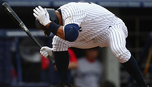 Yankees-Star Alex Rodriguez wird auch häufiger mal "abgeworfen"