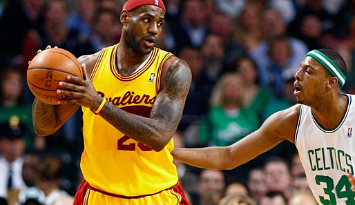 Baldiges Wiedersehen: LeBron James von den Cleveland Cavaliers und Bostons Paul Pierce