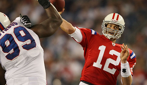 Nach langer Verletzung war Tom Brady gegen Buffalo schon wieder die zentrale Figur der Patriots