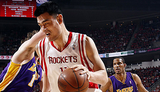 Yao Ming wird in den kommenden Saison wohl für die Rockets auf Punktejagd gehen können