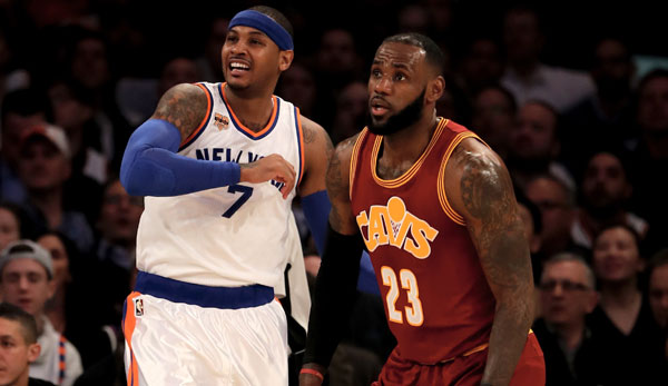 LeBron James und Carmelo Anthony treffen mit den Cavaliers und Knicks aufeinander