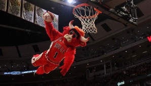 Benny the Bull - Chicago Bulls (NBA): Eines der athletischeren Maskottchen in dieser Liste - und das, obwohl er schon ein paar Jahrzehnte auf dem Buckel hat. Benny ist seit 1969 aktiv