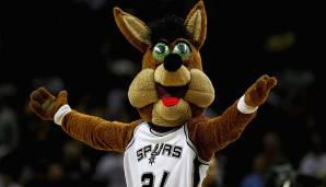 Coyote - San Antonio Spurs (NBA): Eines der beliebtesten Maskottchen der NBA ist sicherlich der verrückte Coyote der Spurs, der immer wieder für Slapstick-Einlagen zu haben ist