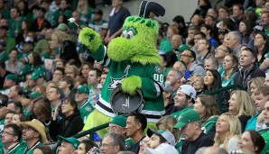 Victor E. Green - Dallas Stars (NHL): Dieses Wesen aus einer "Galaxy far, far away" ist seit 2014 das erste Maskottchen der Franchise-Geschichte. Sein Name erinnert an die Teamfarben "Victory Green"