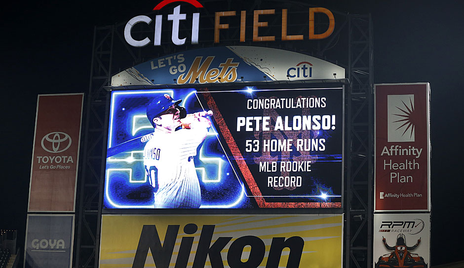 Vor zwei Jahren schlug Aaron Judge 52 Homeruns und knackte einen 30 Jahre alten Rookie-Rekord. Nun gibt es einen neuen HR-König: Pete "Polar Bear" Alonso. SPOX zeigt euch, welche Rookies die meisten Homeruns ever geschlagen haben.