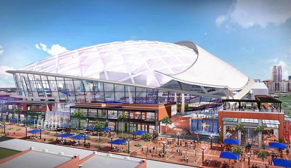 Der neue Ballpark der Tampa Bay Rays soll in Ybor City in Tampa gebaut werden.