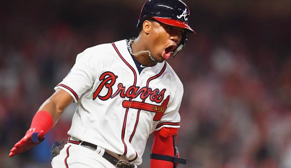 Ronald Acuna Jr. ist der Jackie Robinson Rookie of the Year der National League.