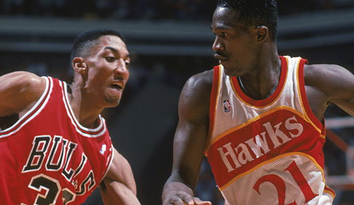 Scottie Pippen und Dominique Wilkins traten in den 90ern in die Fußstapfen von Larry Bird