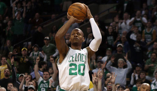 Versenkte in den letzten 100 Sekunden zwei Dreier zum Sieg für die Celtics: Ray Allen