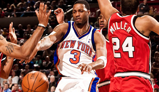 TracyMcGrady absolvierte in der letzten Saison 24 Spiele für die New York Knicks