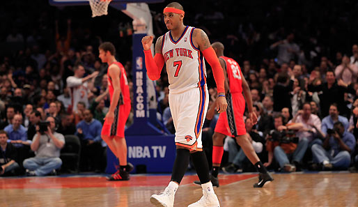 Knicks-Superstar Carmelo Anthony hat in den letzten drei Spielen zusammen 114 Punkte erzielt