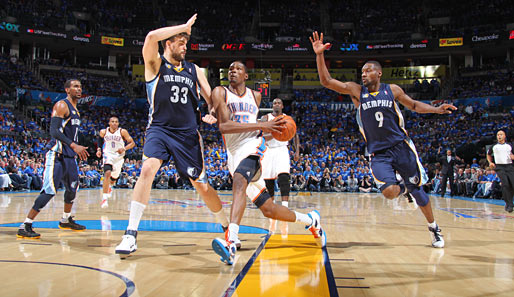 Thunder-Superstar Kevin Durant macht in den Playoffs im Schnitt 28 Punkte pro Spiel