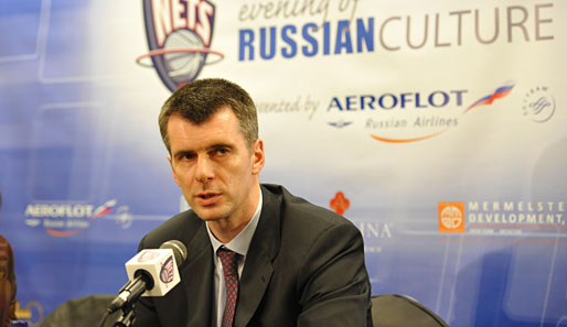 New-Jersey-Nets-Besitzer Michail Prochorow fordert Wladimir Putin heraus