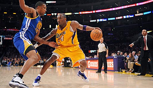 Lakers-Star Kobe Bryant erzielte gegen Golden State 26 Punkten in der zweiten Halbzeit