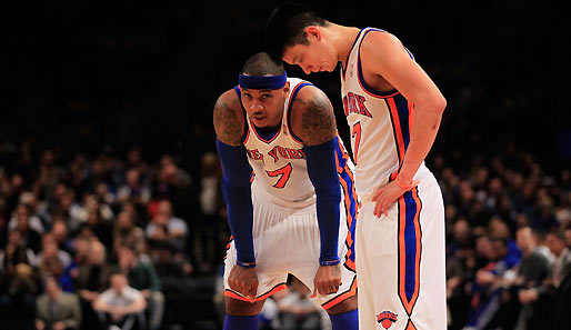 Jeremy Lin, Carmelo Anthony und die Knicks verloren gegen die Nets