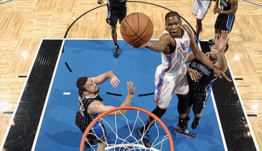 Kevin Durant drehte mit den Oklahoma City Thunder die Partie gegen die Orlando Magic