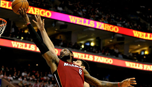 LeBron James war maßgeblich am Heat-Erfolg gegen die Sixers beteiligt