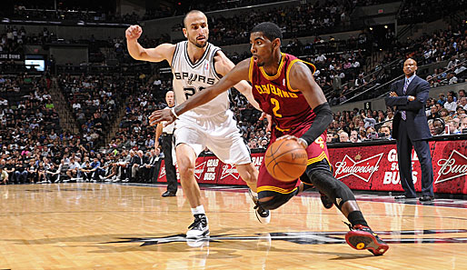 Kyrie Irving (r.) ist der beste Nachwuchsspieler der diesjährigen NBA-Season