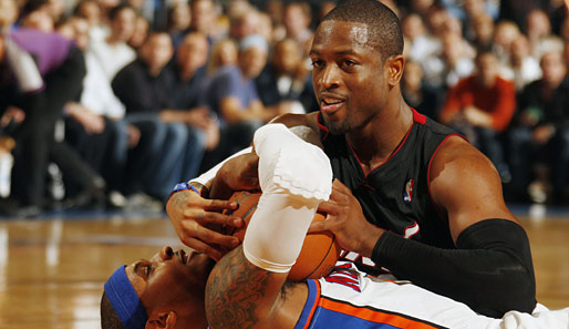Dwyane Wade und die Heat haben gegen Carmelo Anthonys Knicks alles im Griff