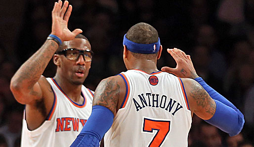Knicks-Superstar Carmelo Anthony lobt nach dem Sieg gegen die Spurs die Team-Leistung