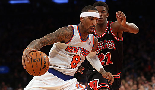 Nach der Niederlage gegen die Bulls wollen die Knicks um J.R. Smith (l.) wieder einen Sieg einfahren