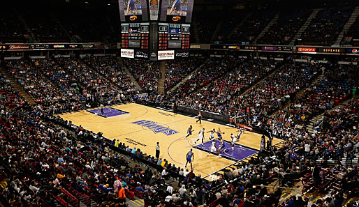 Die Sleep Train Arena, Spielstätte der Sacramento Kings, gehört zu den kultigsten Hallen der NBA