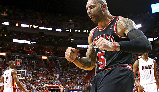 Chicago-Bulls-Power-Forward Carlos Boozer war für die Miami Heat nicht zu stoppen
