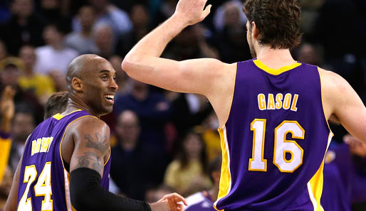 Kobe Bryant und Pau Gasol gewannen mit den Lakers einen Krimi bei den Detroit Pistons
