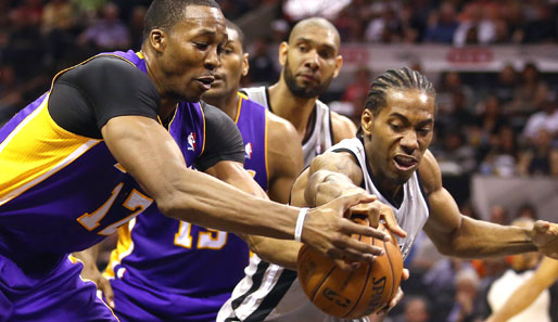 Lakers-Center Dwight Howard ist in Spiel drei gegen die San Antonio Spurs mehr gefragt denn je