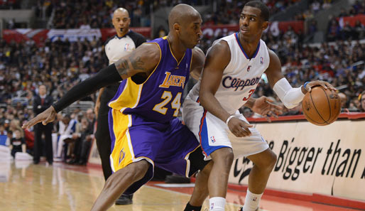 Kobe Bryant (l.) und Chris Paul sind die absoluten Leader ihrer Teams