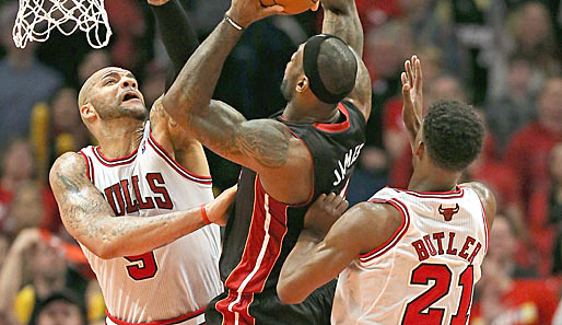 LeBron James muss sich auch in Spiel vier auf eine harte Gangart der Chicago Bulls einstellen