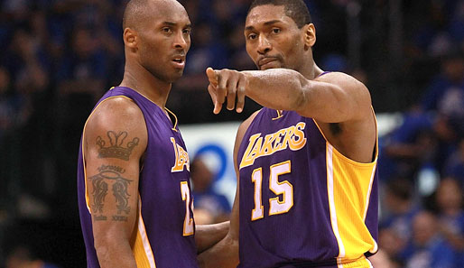 Metta World Peace und Kobe Bryant gewannen gemeinsam den NBA-Titel im Jahr 2010