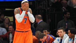 Superstar Carmelo Anthony macht die Krise der New York Knicks ratlos