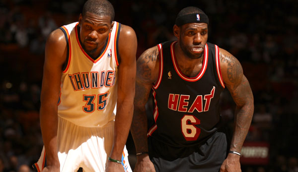Kevin Durant und LeBron James gelten als die aktuell besten Basketballspieler der Welt