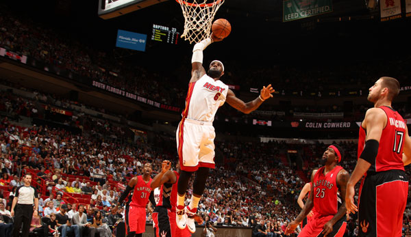 LeBron James führte die Miami Heat zurück auf Platz eins der Eastern Conference