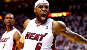 LeBron James und die Miami Heat stehen kurz vor dem Einzug in die NBA Finals