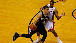 Danny Green (r.) holte mit den Spurs in der abgelaufenen Saison die NBA-Championship gegen Miami