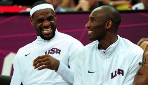 LeBron James und Kobe Bryant gewannen mit Team USA zweimal Olympisches Gold