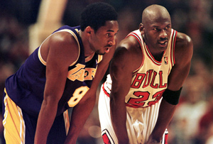 Bryant und Jordan am 17. Dezember 1997