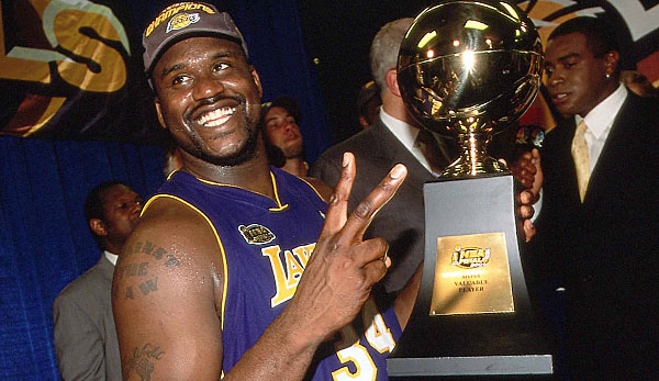 Shaquille O'Neal gewann mit den Los Angeles Lakers drei Titel.