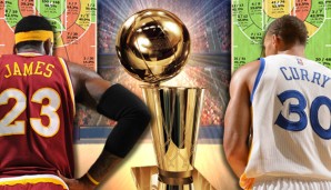 LeBron James und Stephen Curry haben die Larry O'Brien Trophy im Visier