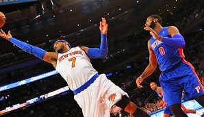 Carmelo Anthony zieht im All-Star-Voting an Andre Drummond (r.) vorbei